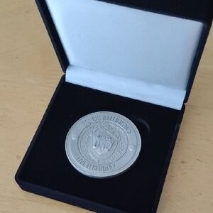Silver Commemorative Coin in Black Display Case